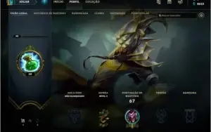 CONTA LEAGUE OF LEGENDS LV30 UNRANKED