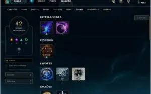 CONTA LEAGUE OF LEGENDS LV30 UNRANKED