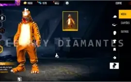 CONTA DIAMANTE 1 COM DINO E 1500 DIAMANTES