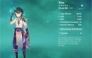Conta Genshin XIAO + ARMA, ALBEDO E A 10 ORAÇÕES DE UM 5