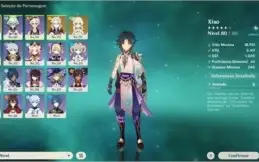 Conta Genshin XIAO + ARMA, ALBEDO E A 10 ORAÇÕES DE UM 5