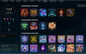 CONTA LOL - 315 SKINS - D4 - 3 PRESTÍGIOS