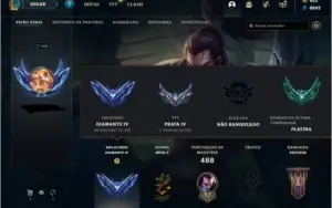 CONTA LOL - 315 SKINS - D4 - 3 PRESTÍGIOS
