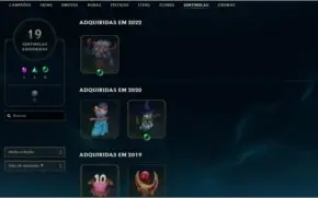 CONTA LOL - 315 SKINS - D4 - 3 PRESTÍGIOS