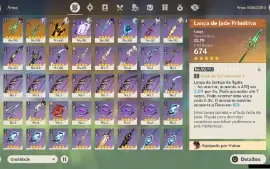 GENSHIN IMPACT - AR56 12 Personagens T5⭐4 Armas T5⭐ShogunC1