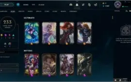 Conta com 233 Skins / Prata 1, 80 PDL