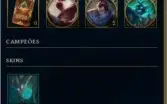 Conta lvl215 Gold 3 com 53 skins