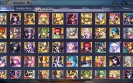 Conta Saint Seiya A126 - Lv.59 (767 Gemas, 1200 Cupons)