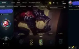 CONTA NVL 67,80 CHAMPS E 27 SKINS POR R$110,00 Promoção