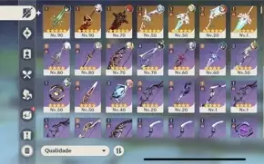 Ar55. Tem 11 persongens t5. 7 armas 75. Harpa r3