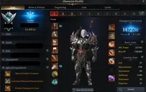 Conta Kazeros Lost Ark Com Paladin Main 1502.50 e Alts Forte