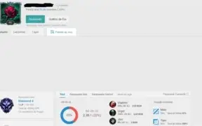 Conta LOL - Diamante IV, 59% de WR