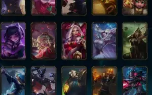 Conta com MUITAS SKINS E CAMPEOES!!!