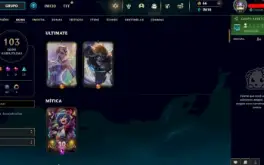 Conta com MUITAS SKINS E CAMPEOES!!!