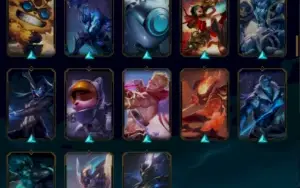 Conta com MUITAS SKINS E CAMPEOES!!!
