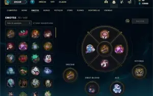 Conta bronze 1 com TODOS os champs e 276 Skins + 22 Cromas