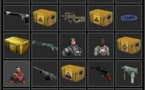 Skins, caixas, adesivos, agentes CS:GO