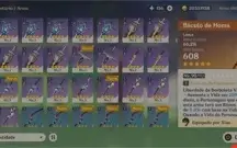 End conta genshin - 13 personagens e 7 armas (5 estrelas)+
