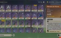 End conta genshin - 13 personagens e 7 armas (5 estrelas)+