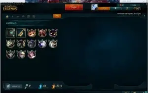 Conta Lol plat iv todos champs