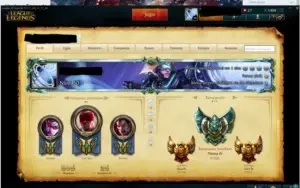 Conta Lol plat iv todos champs