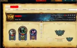 Conta de LEAGUE OF LEGENDS