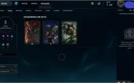 CONTA GOLD 3 SMURF 26 CAMPEOES E 3 SKINS