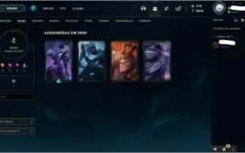 Vendo conta Lv37 com 200 jogos Prata3 e 4 skins