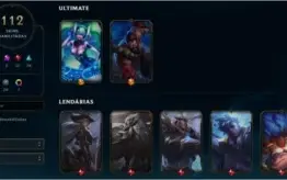 Conta LOL Platina4 112 Skins