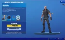 Pacote Inicial Pelotão Perigo Fortnite