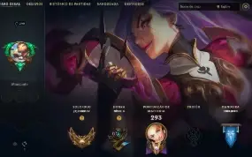 CONTA LOL mmr platina quase todas skins lux, neeko e yuumi
