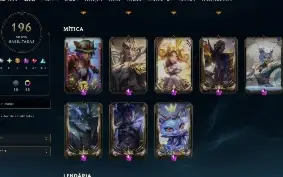 CONTA LOL mmr platina quase todas skins lux, neeko e yuumi