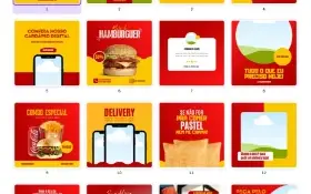 Pack Canva Delivery - 25 Artes Editáveis