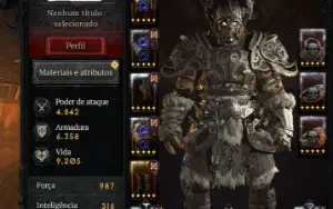 Diablo IV com barbaro nível 100