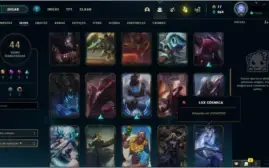 ONTA LEAGUE OF LEGENDS DIAMOND COM 44 SKINS