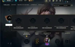 Unranked com 45 Champs e 10 Skins