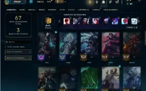 Unranked com 45 Champs e 10 Skins