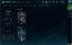 Conta antiga com PAX Sivir + 266 skins + conta do valorante.