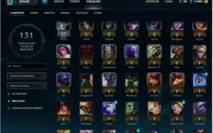 Conta Diamante 5 c/borda 15 skins/35 champs
