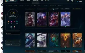 Conta lol prata 4 com 104 skins