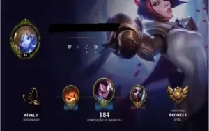 Conta League Of Legends , B1 , 52 Champs ,20 skins , LV 33