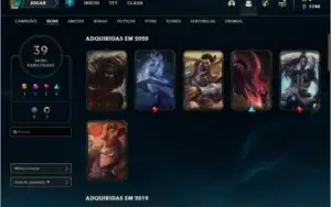 Conta com Warwick cinzento e Twitch Medieval (com cromas)
