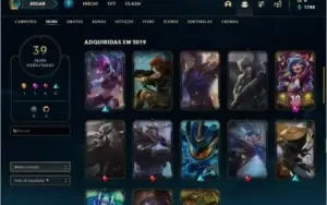 Conta com Warwick cinzento e Twitch Medieval (com cromas)