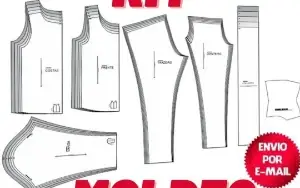 Kit Feminino Com 500 Moldes De Roupas Em PDF