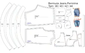 Kit Feminino Com 500 Moldes De Roupas Em PDF