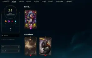 Conta League of Legends Full Acesso - 86 Champs e 31 Skins