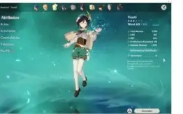 Conta Geshin Impact AR36 3 Personagens 5 estrela