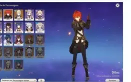 Conta Geshin Impact AR36 3 Personagens 5 estrela