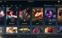 conta wild rift platina 4, 9 skins + conta pc