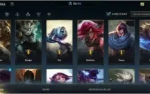 conta wild rift platina 4, 9 skins + conta pc